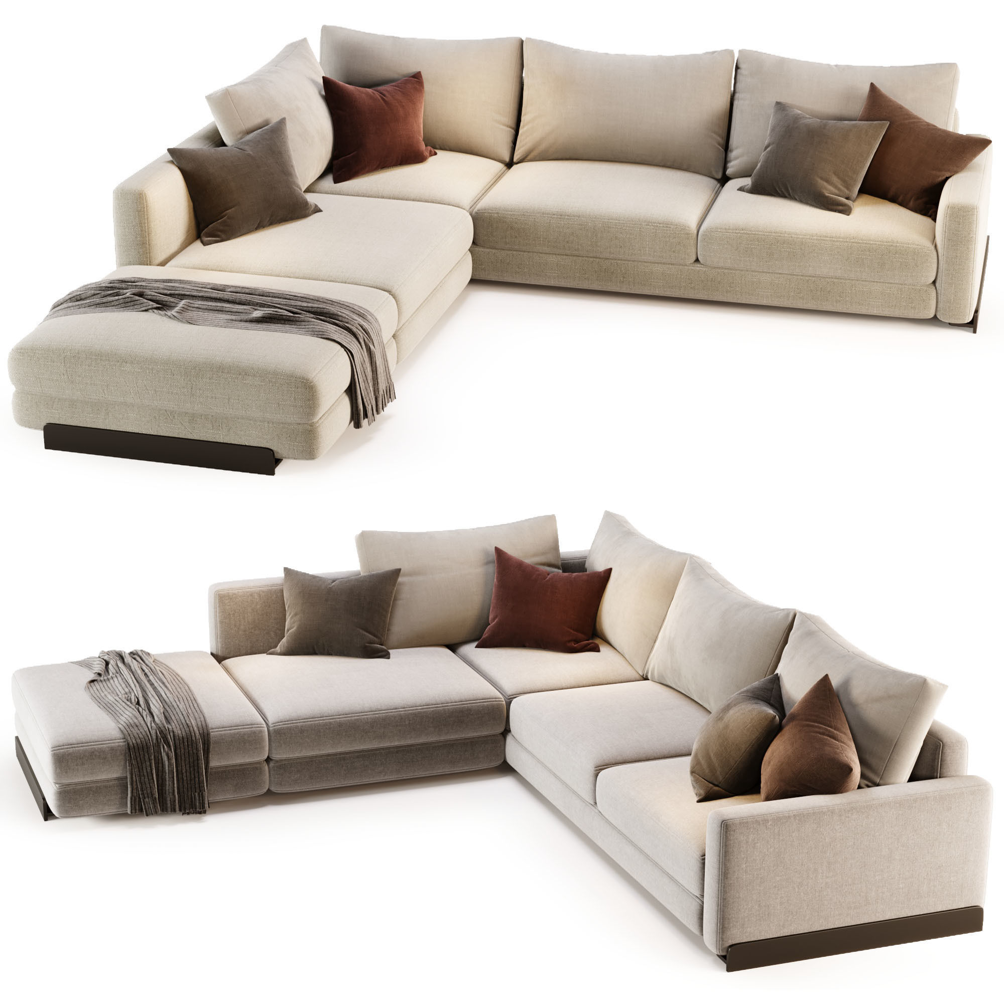 Arflex Rendez-Vous D120 Sofa 3D model_1