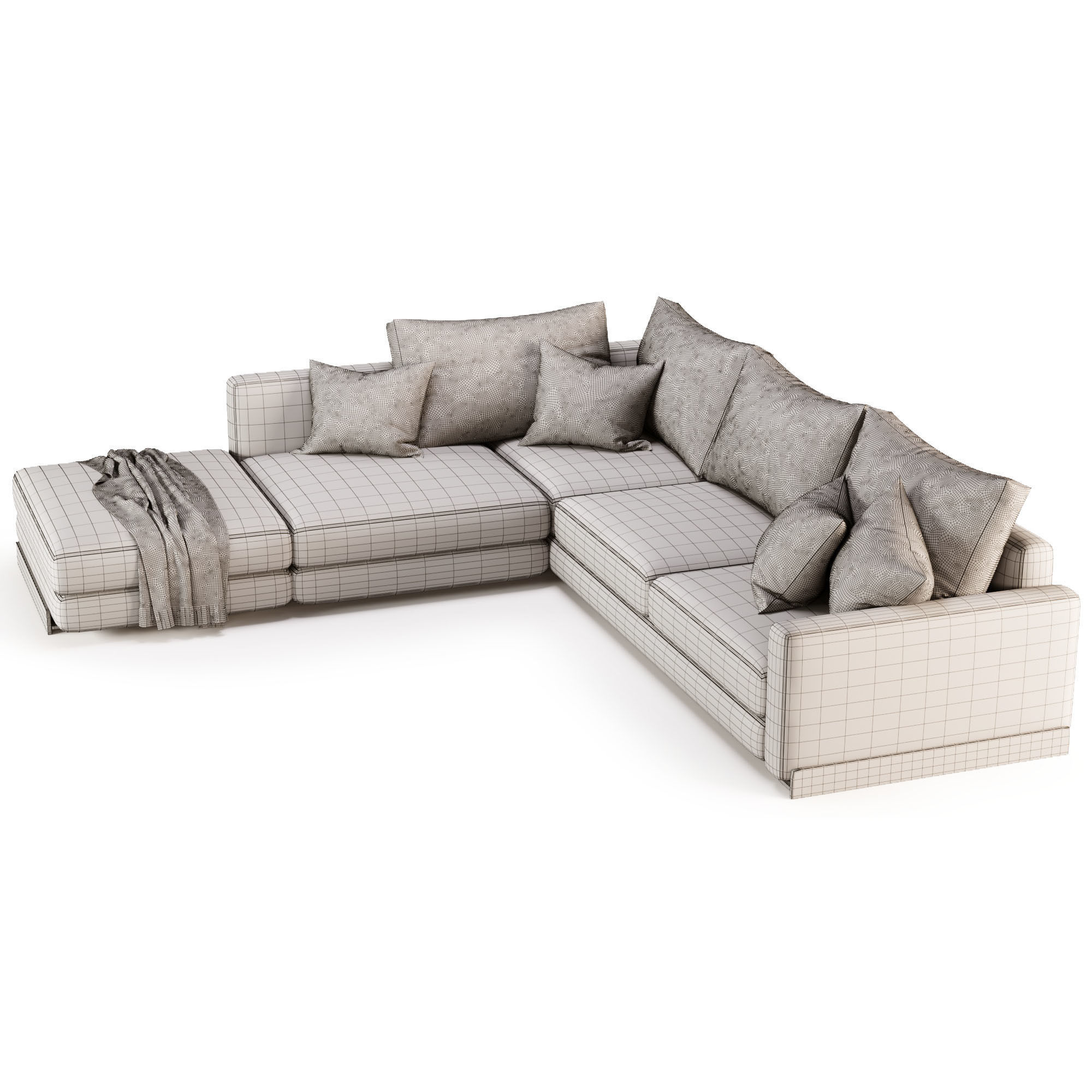 Arflex Rendez-Vous D120 Sofa 3D model_9