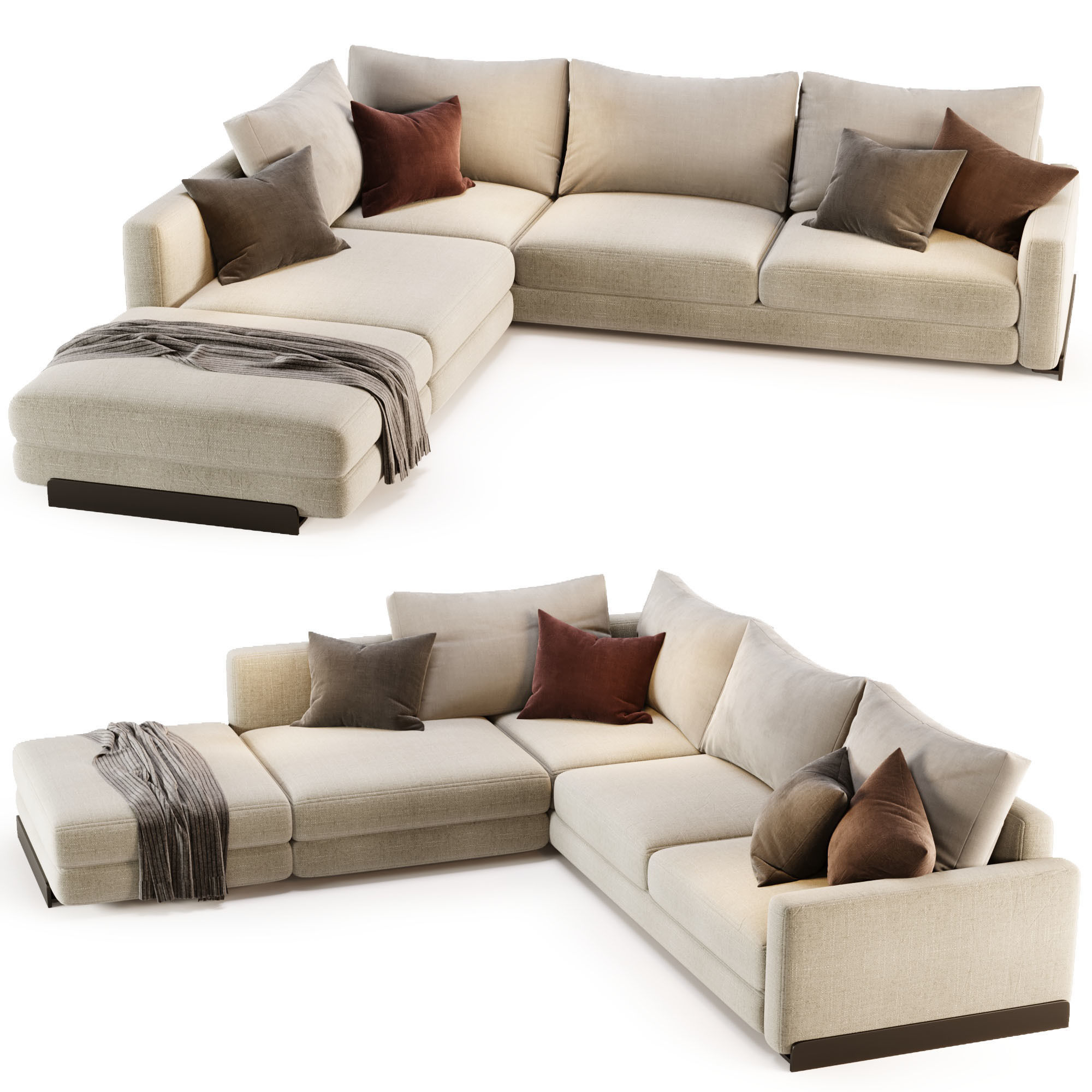 Arflex Rendez-Vous D120 Sofa 3D model_2
