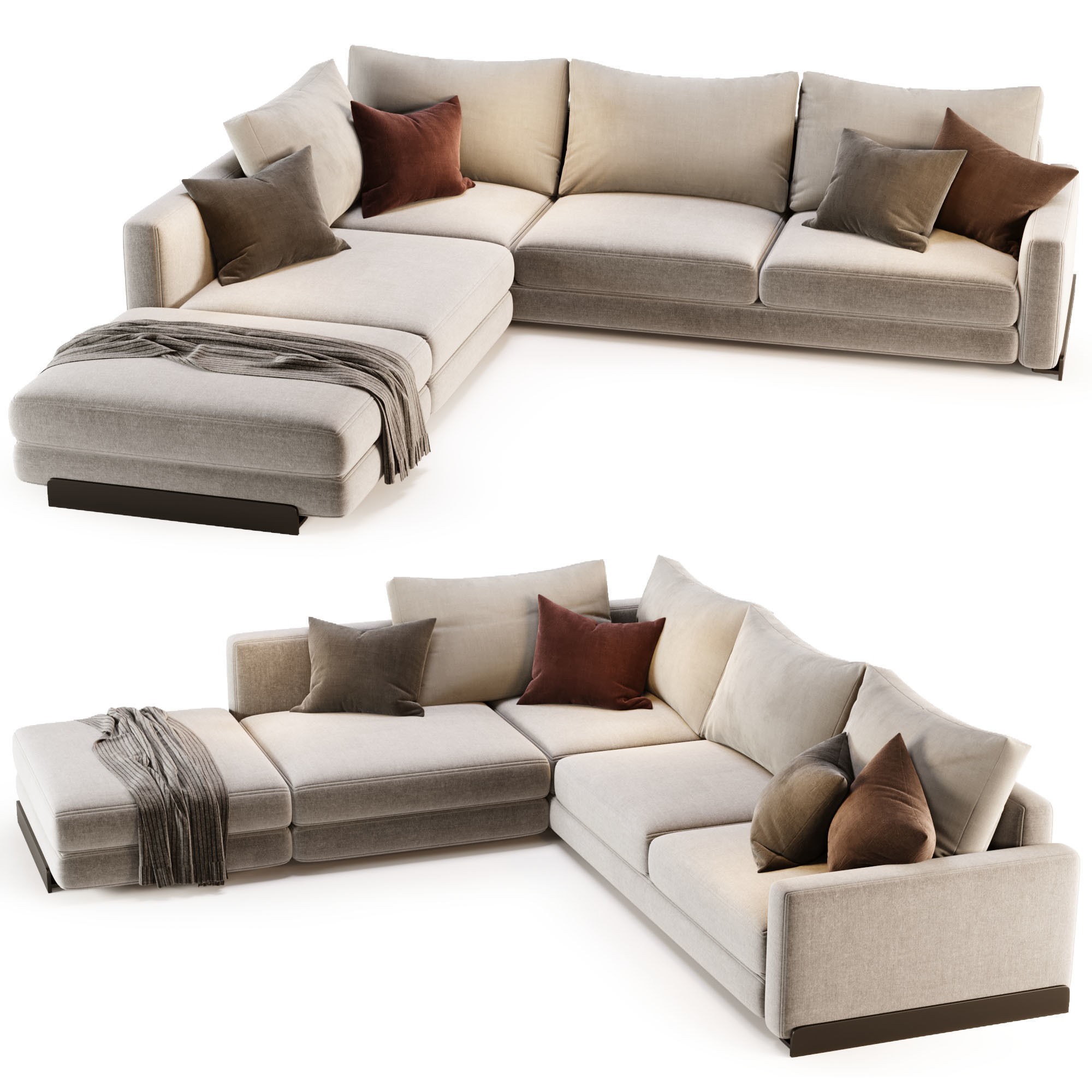 Arflex Rendez-Vous D120 Sofa 3D model_3