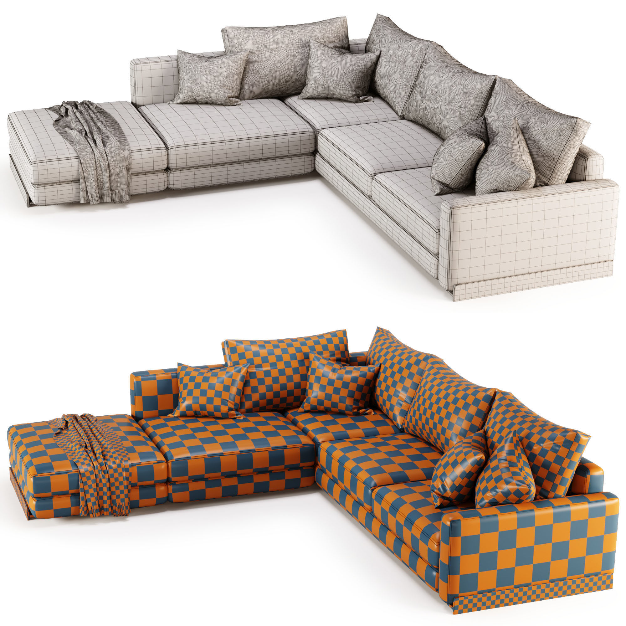Arflex Rendez-Vous D120 Sofa 3D model_4