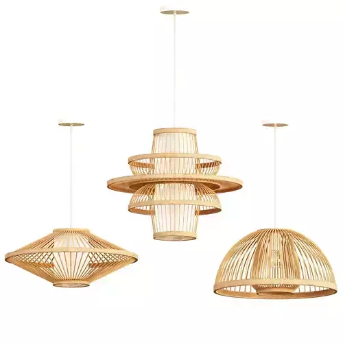 Bamboo LED Pendant