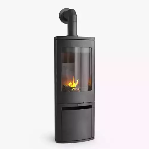 Fireplace v4 Low-poly 3D model