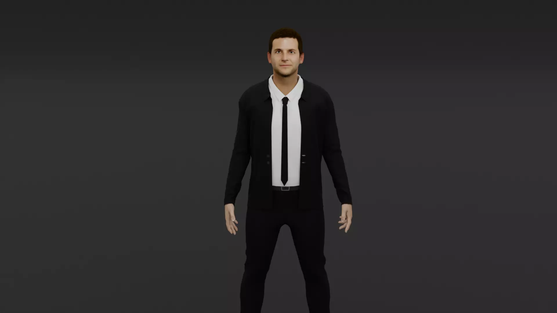 Bradley Cooper Low-poly 3D model