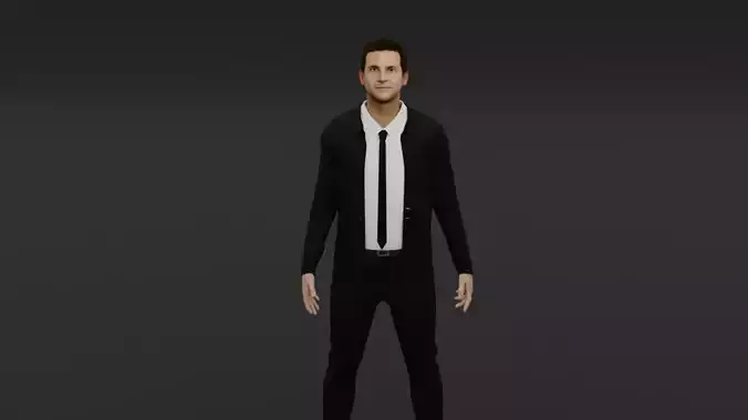 Bradley Cooper Low-poly 3D model
