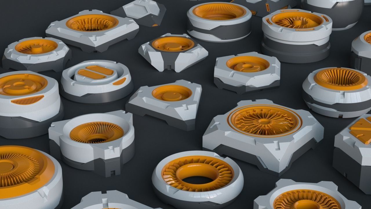 Sci-Fi Details Kit-Bash VOL03 3D model_8