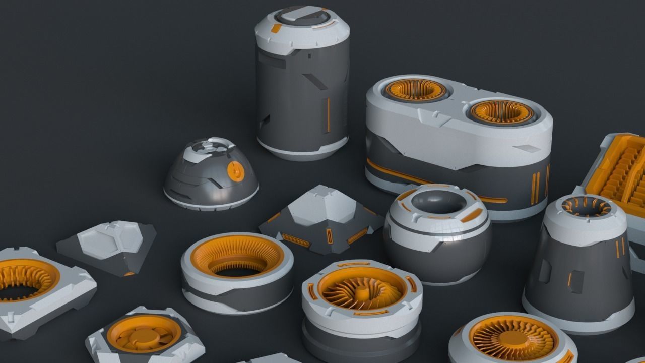 Sci-Fi Details Kit-Bash VOL03 3D model_5