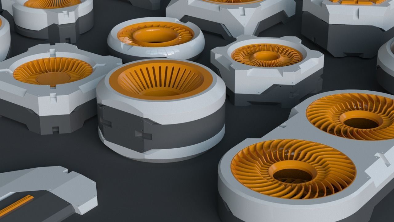 Sci-Fi Details Kit-Bash VOL03 3D model_10