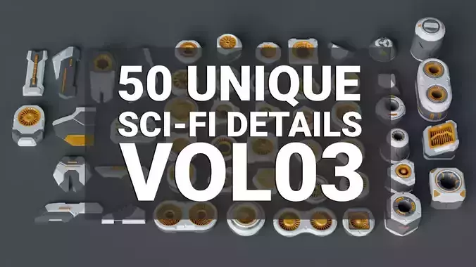 Sci-Fi Details Kit-Bash VOL03 3D model