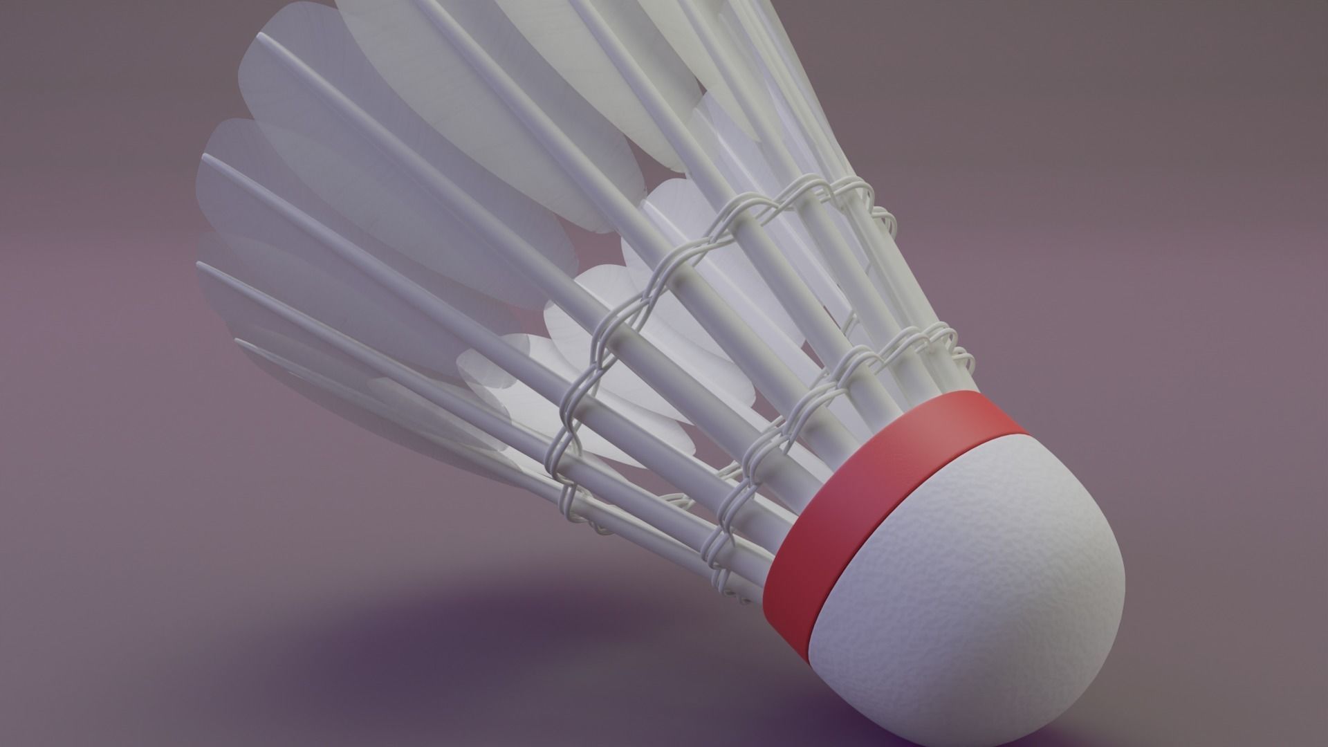 Shuttlecock Model 3D model_3