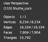 Shuttlecock Model 3D model_8