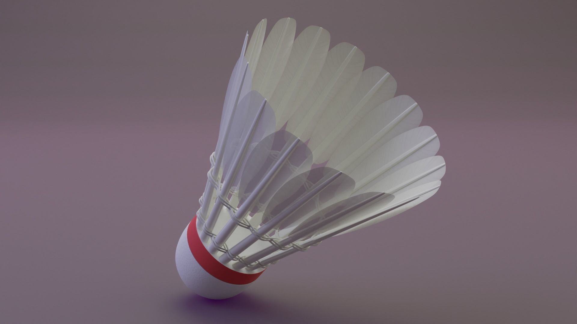 Shuttlecock Model 3D model_1