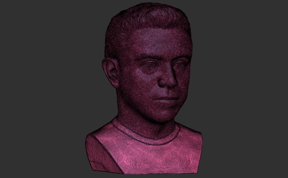 Xavi Hernandez bust for 3D printing 3D print model_31