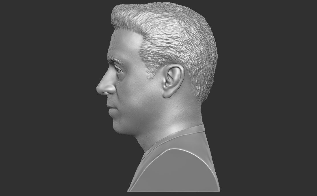 Xavi Hernandez bust for 3D printing 3D print model_11