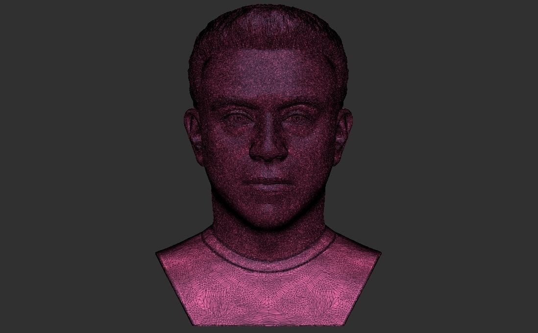 Xavi Hernandez bust for 3D printing 3D print model_30