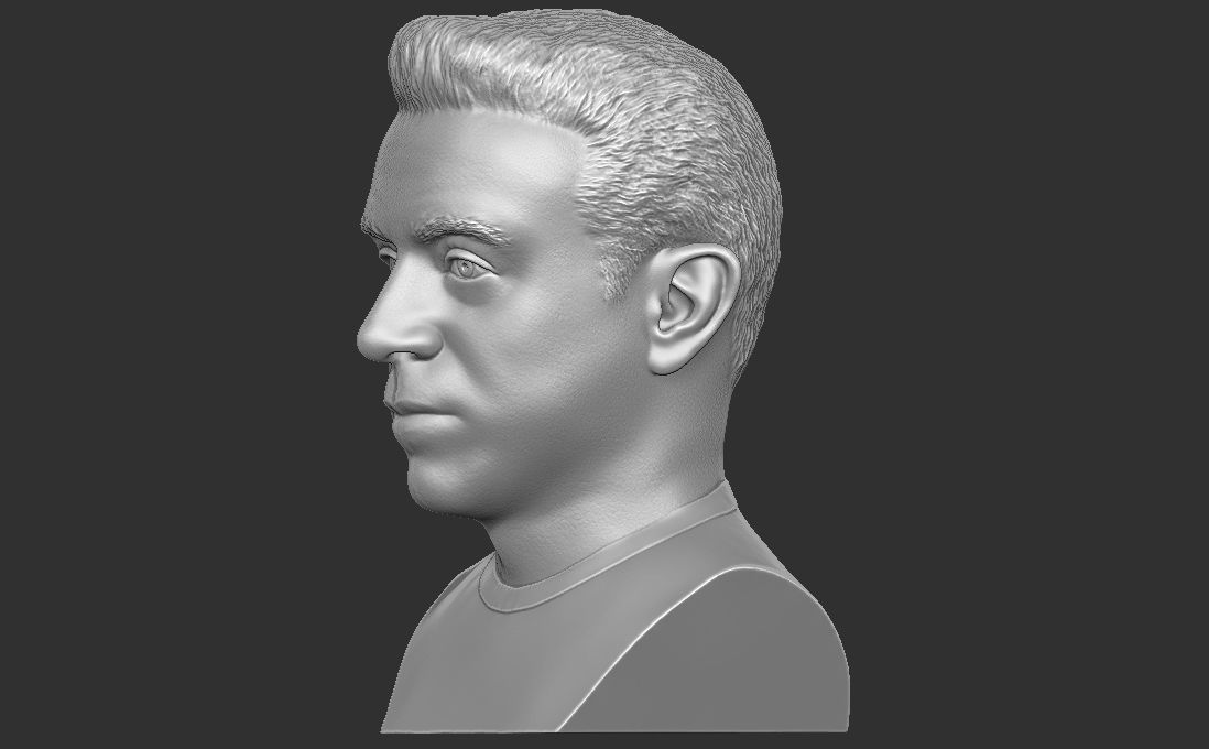 Xavi Hernandez bust for 3D printing 3D print model_9