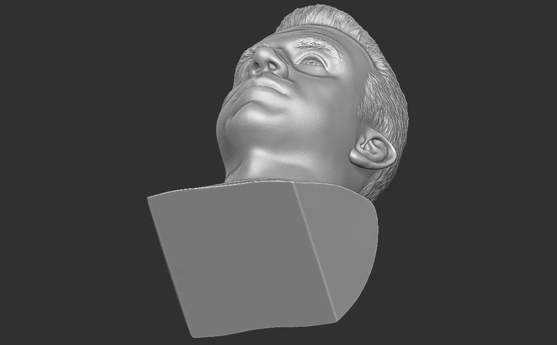 Xavi Hernandez bust for 3D printing 3D print model_27