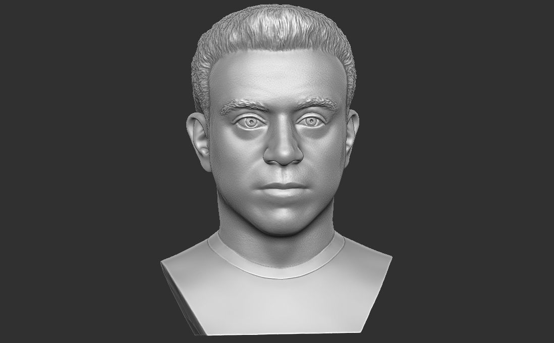 Xavi Hernandez bust for 3D printing 3D print model_19