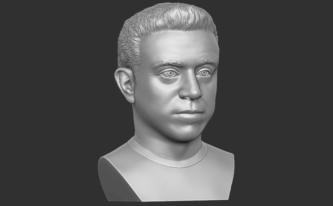 Xavi Hernandez bust for 3D printing 3D print model_18