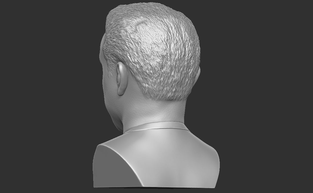 Xavi Hernandez bust for 3D printing 3D print model_12