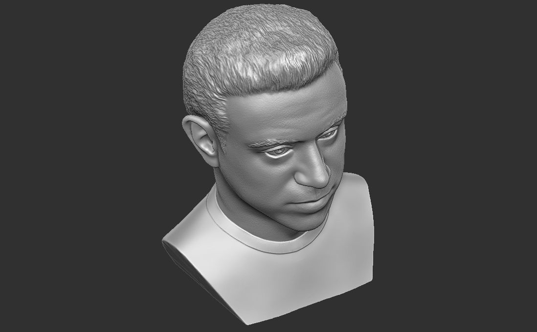Xavi Hernandez bust for 3D printing 3D print model_29