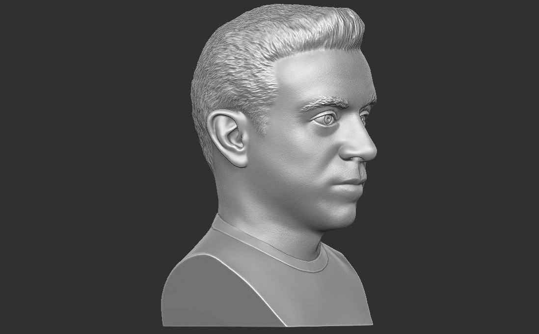Xavi Hernandez bust for 3D printing 3D print model_16