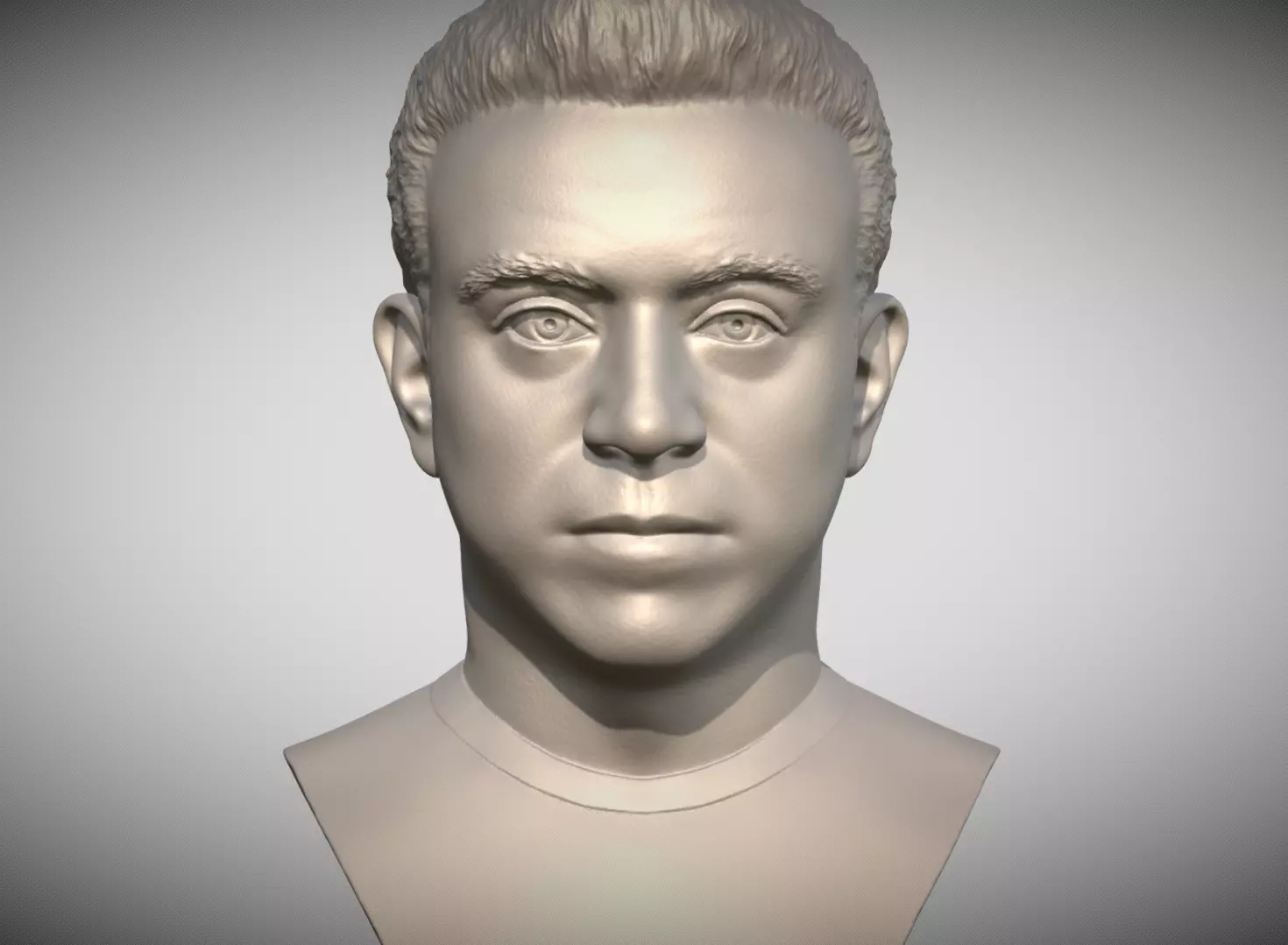 Xavi Hernandez bust for 3D printing 3D print model_0