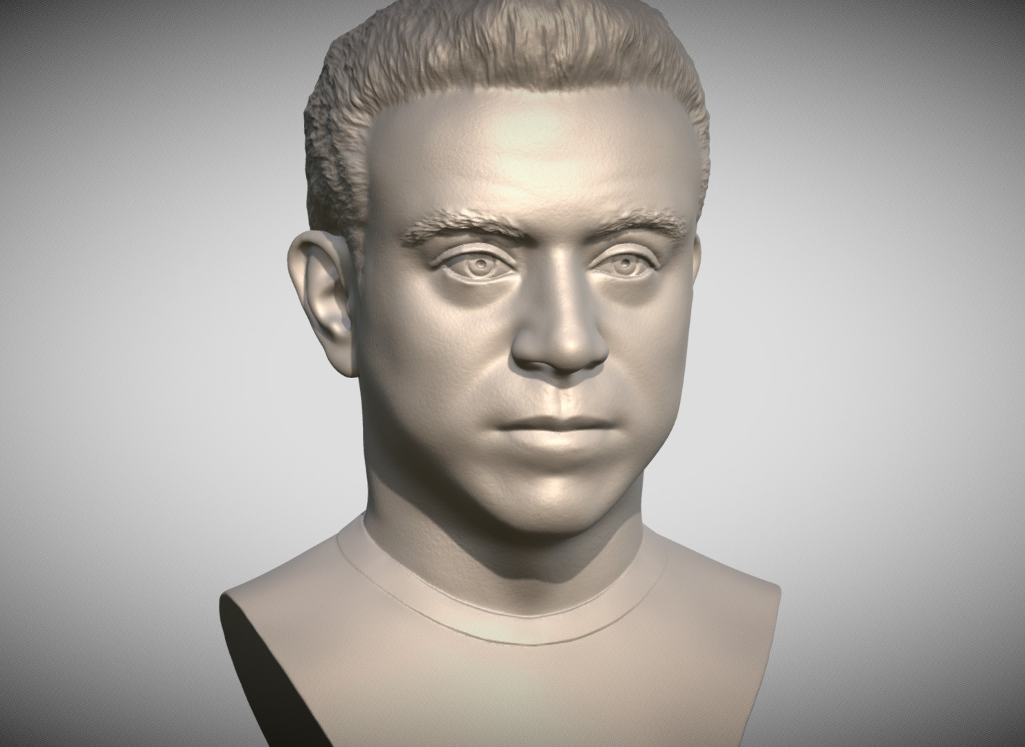 Xavi Hernandez bust for 3D printing 3D print model_1