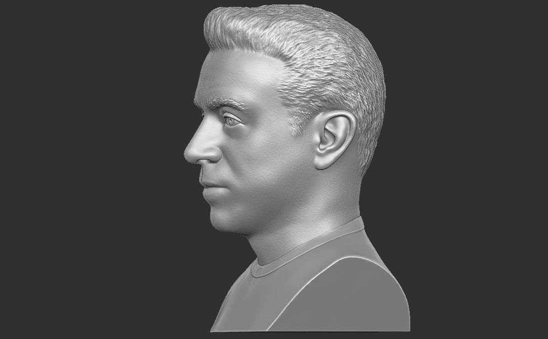 Xavi Hernandez bust for 3D printing 3D print model_10