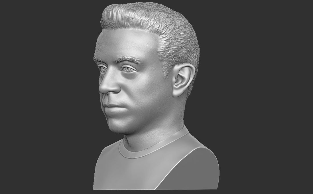 Xavi Hernandez bust for 3D printing 3D print model_8