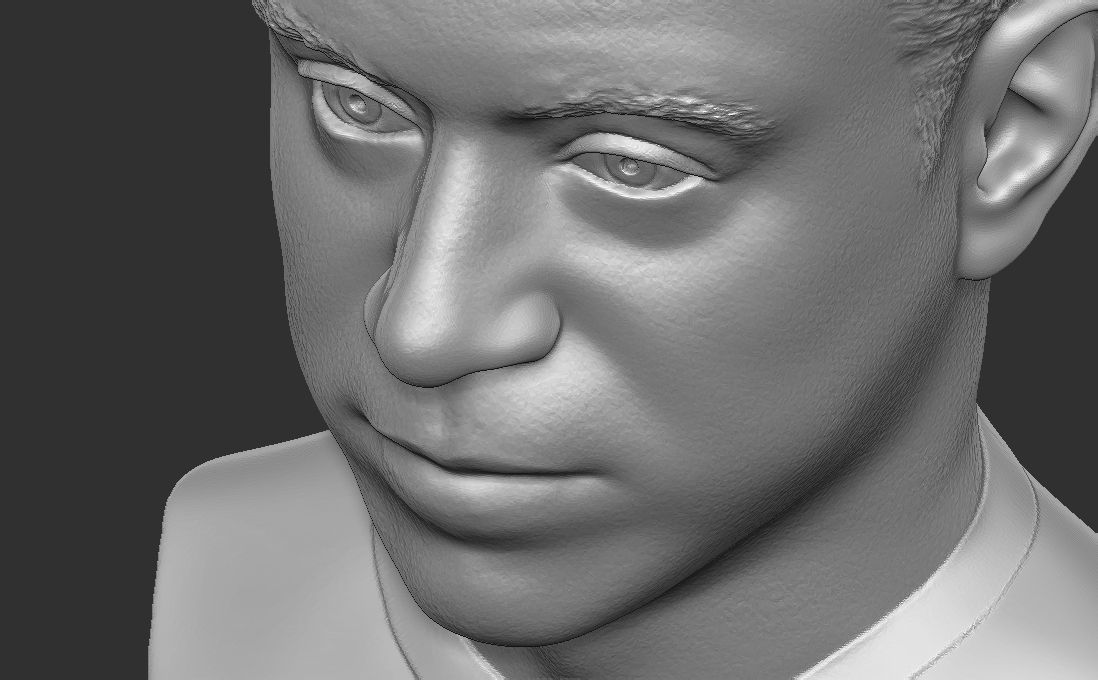 Xavi Hernandez bust for 3D printing 3D print model_23