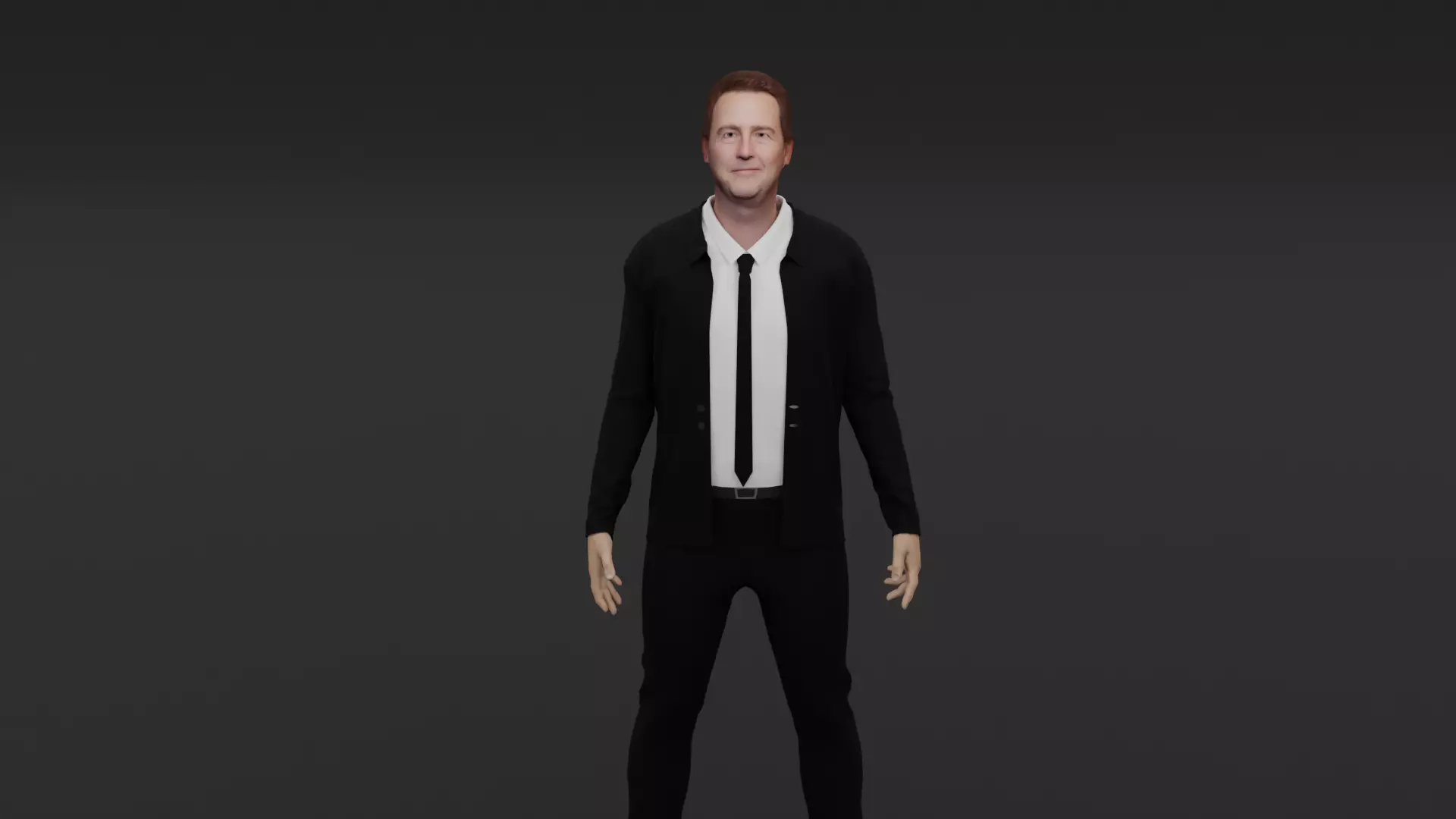 Edward Norton Low-poly 3D model_0