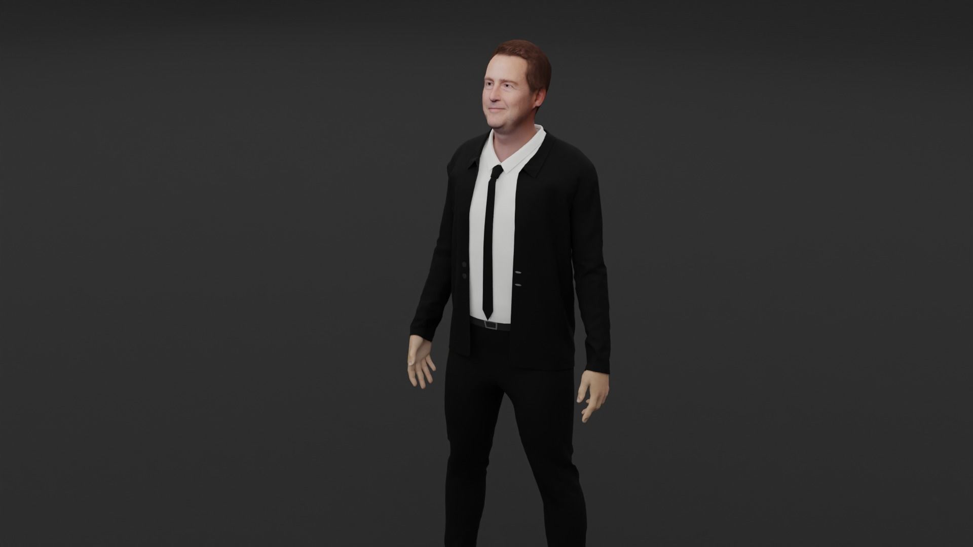 Edward Norton Low-poly 3D model_3