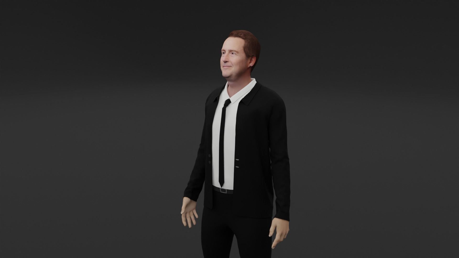 Edward Norton Low-poly 3D model_6
