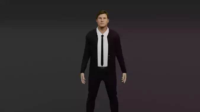 Harrison Ford Low-poly 3D model
