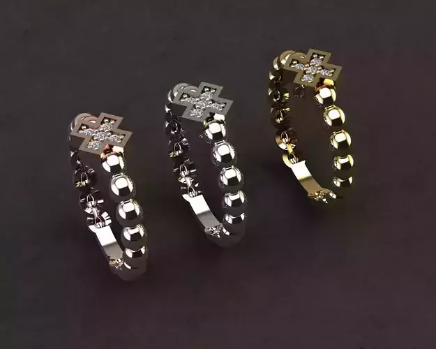 Diamond 11 Pieces X Ring Design