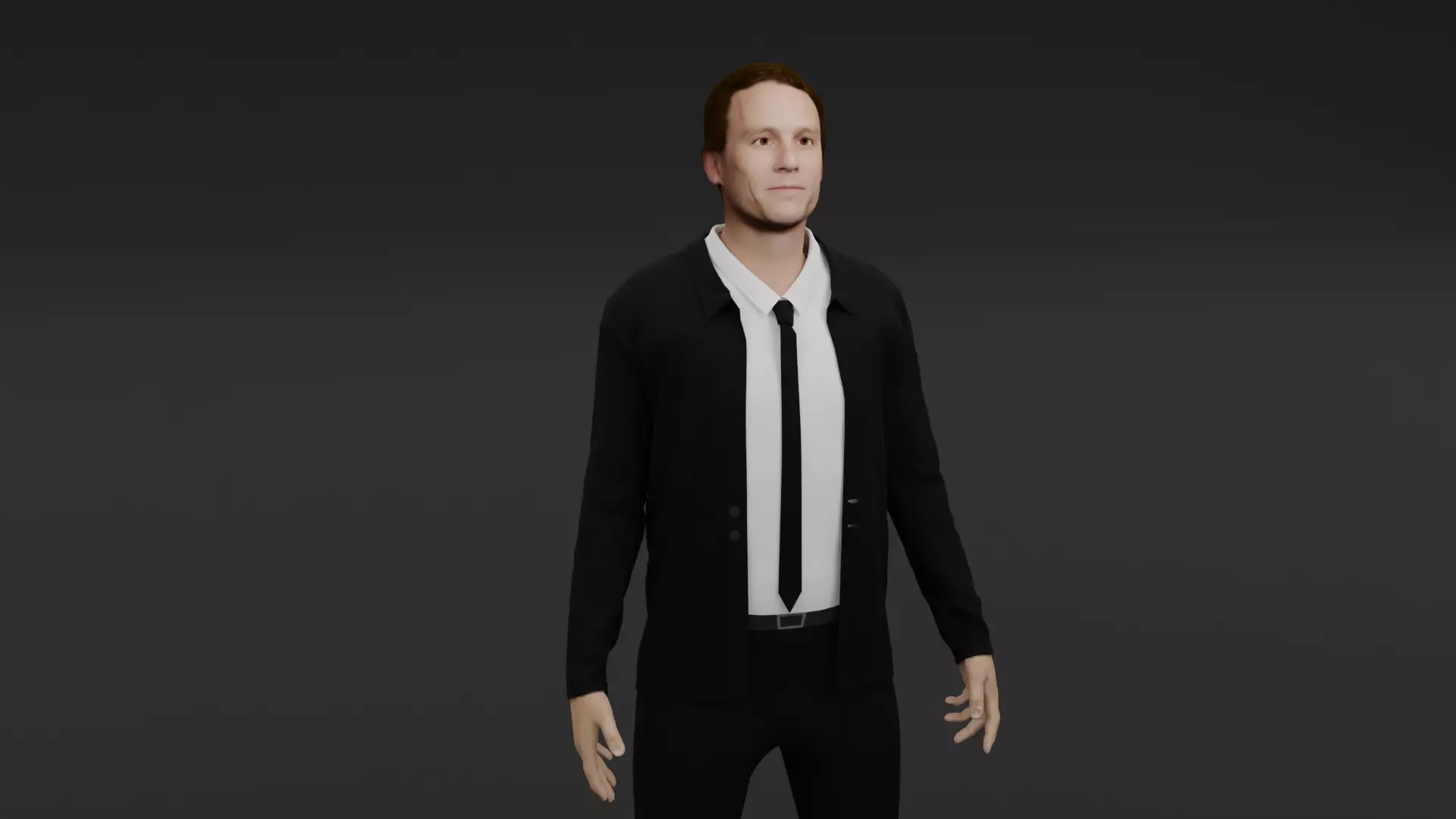 Heath Ledger Low-poly 3D model