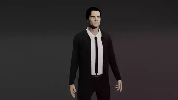 Henry Cavill Low-poly 3D model