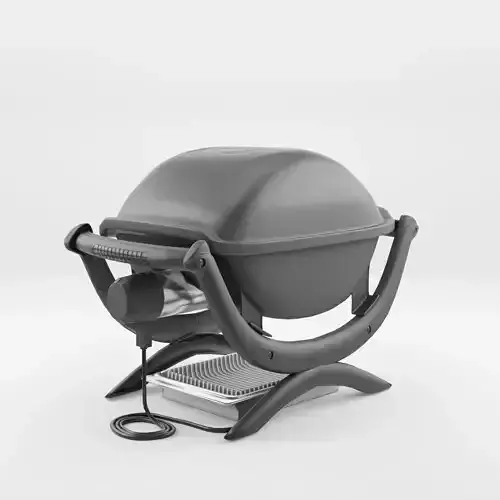 Weber Barbecue and Grill 3D Model Low-poly 3D model