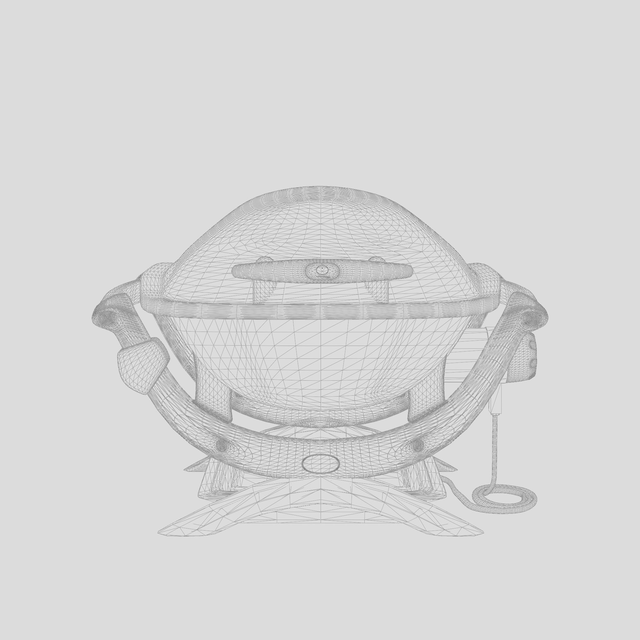 Weber Barbecue and Grill 3D Model Low-poly 3D model_7