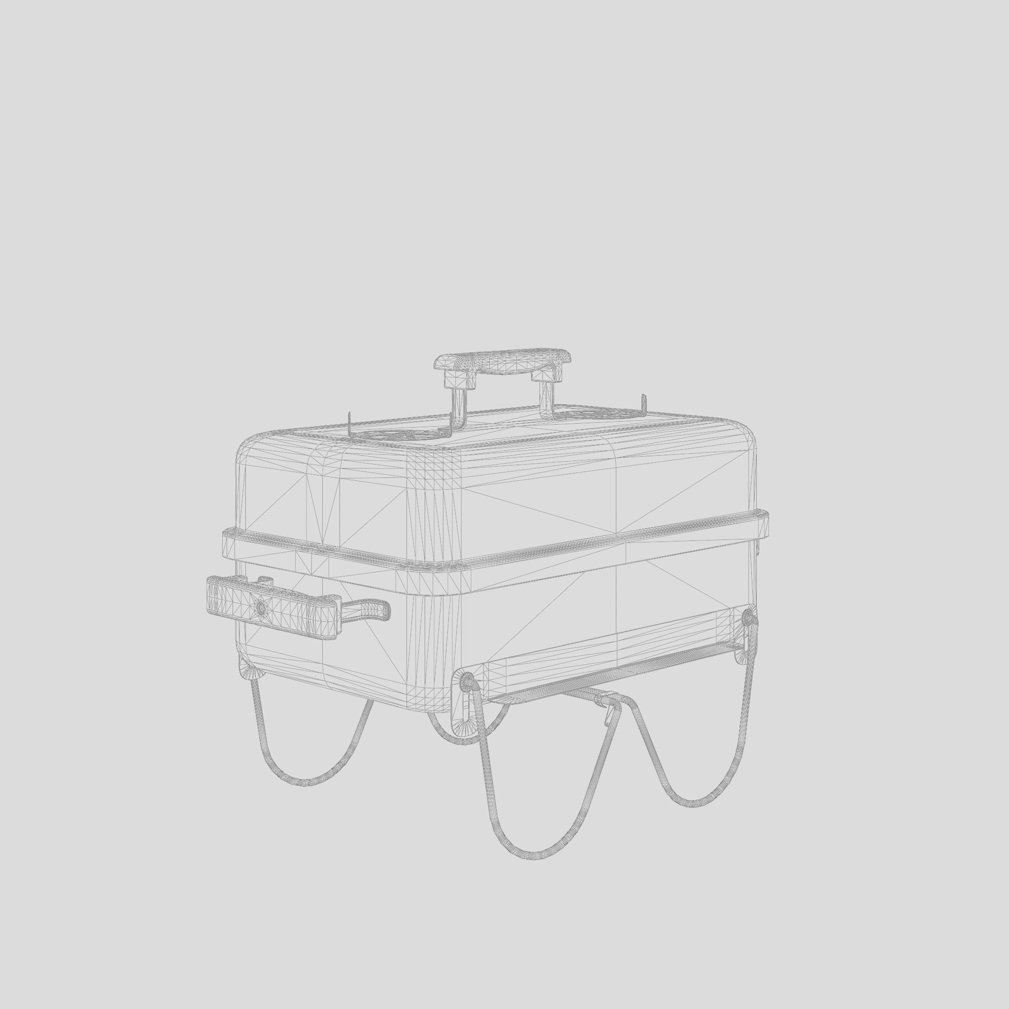 Go-Anywhere Barbecue and Grill 3D Model Low-poly 3D model_5