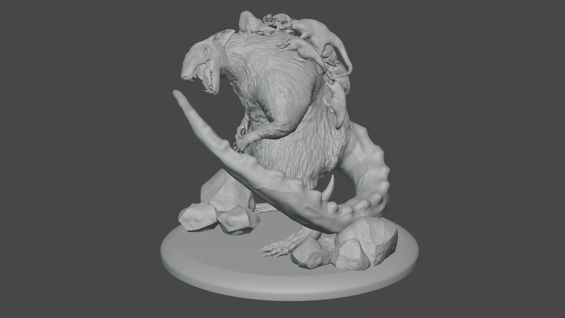 Rat Mother 3D model for printing 3D model_0