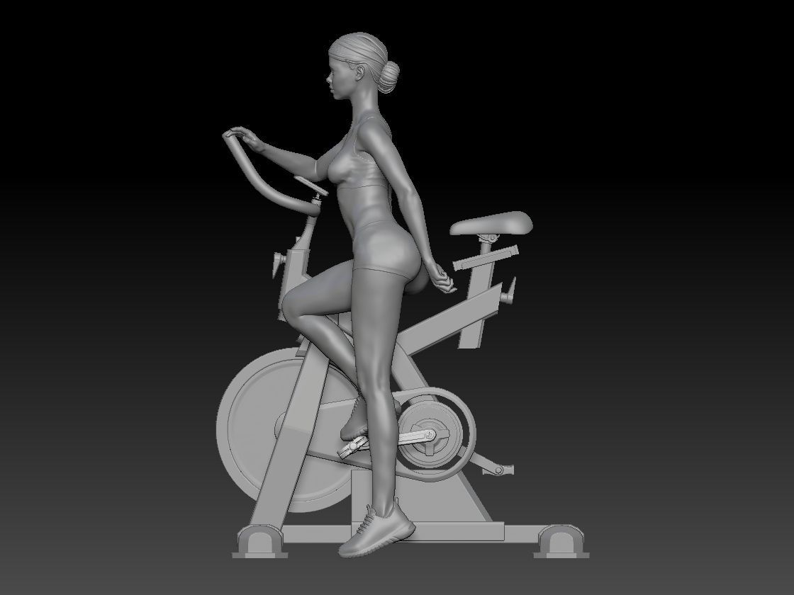 SPINNING CLASS GIRL 4 3D print model_2