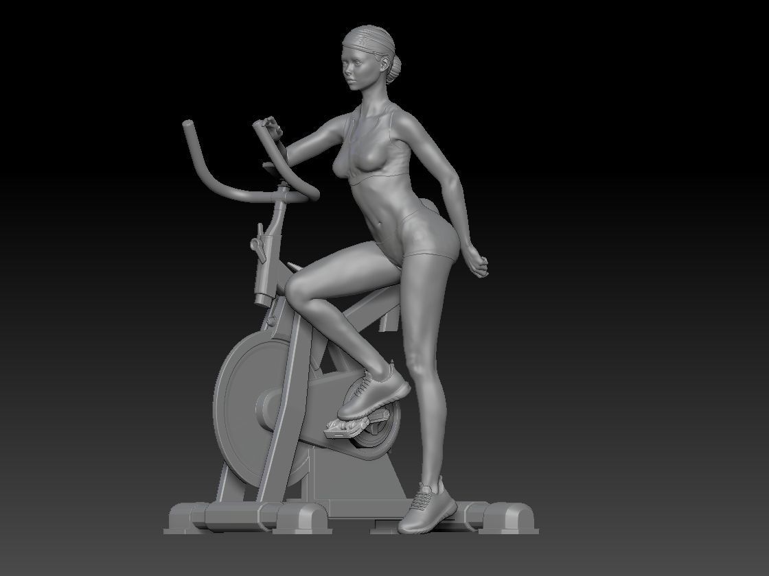 SPINNING CLASS GIRL 4 3D print model_1