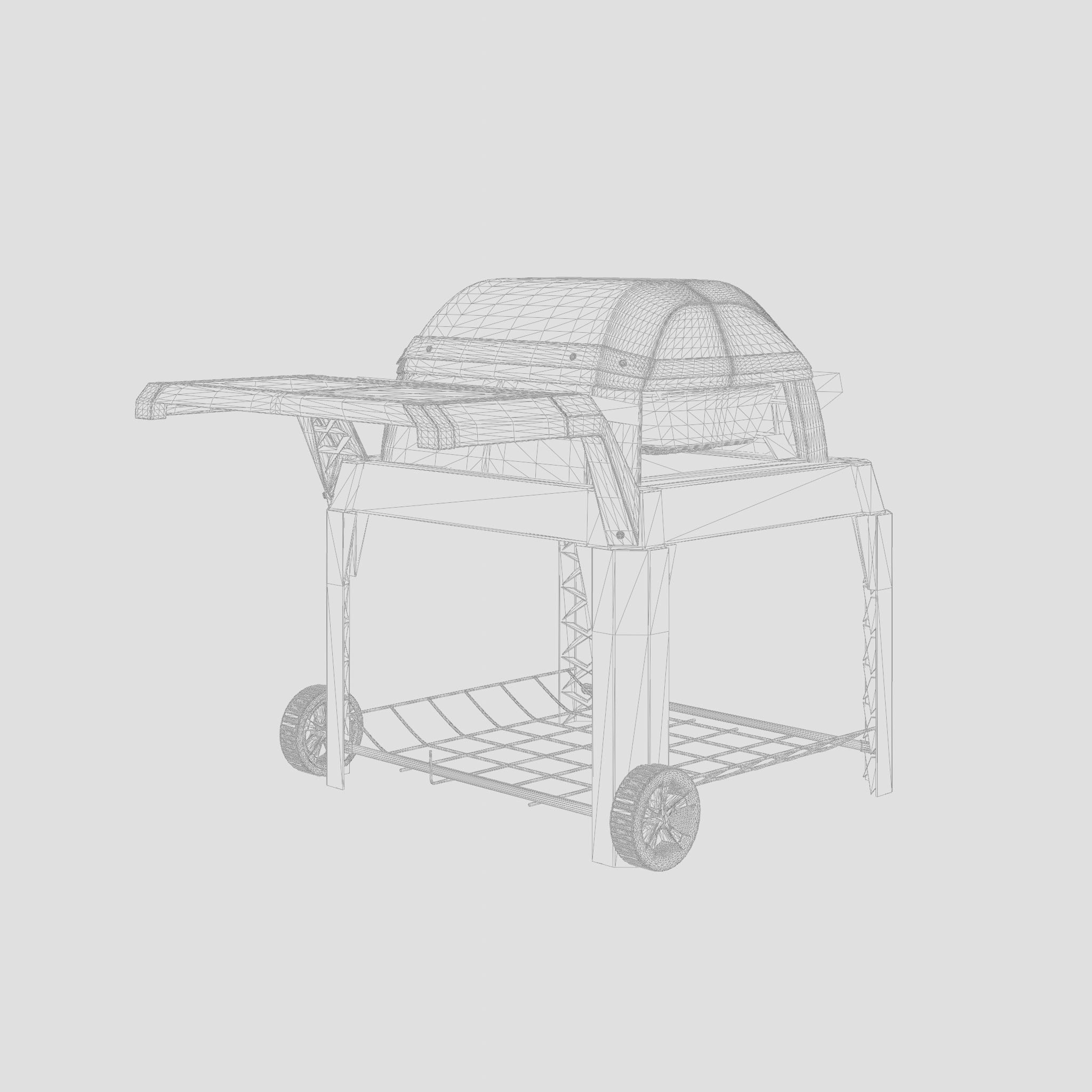 Pulse Barbecue and Grill 3D Model Low-poly 3D model_5