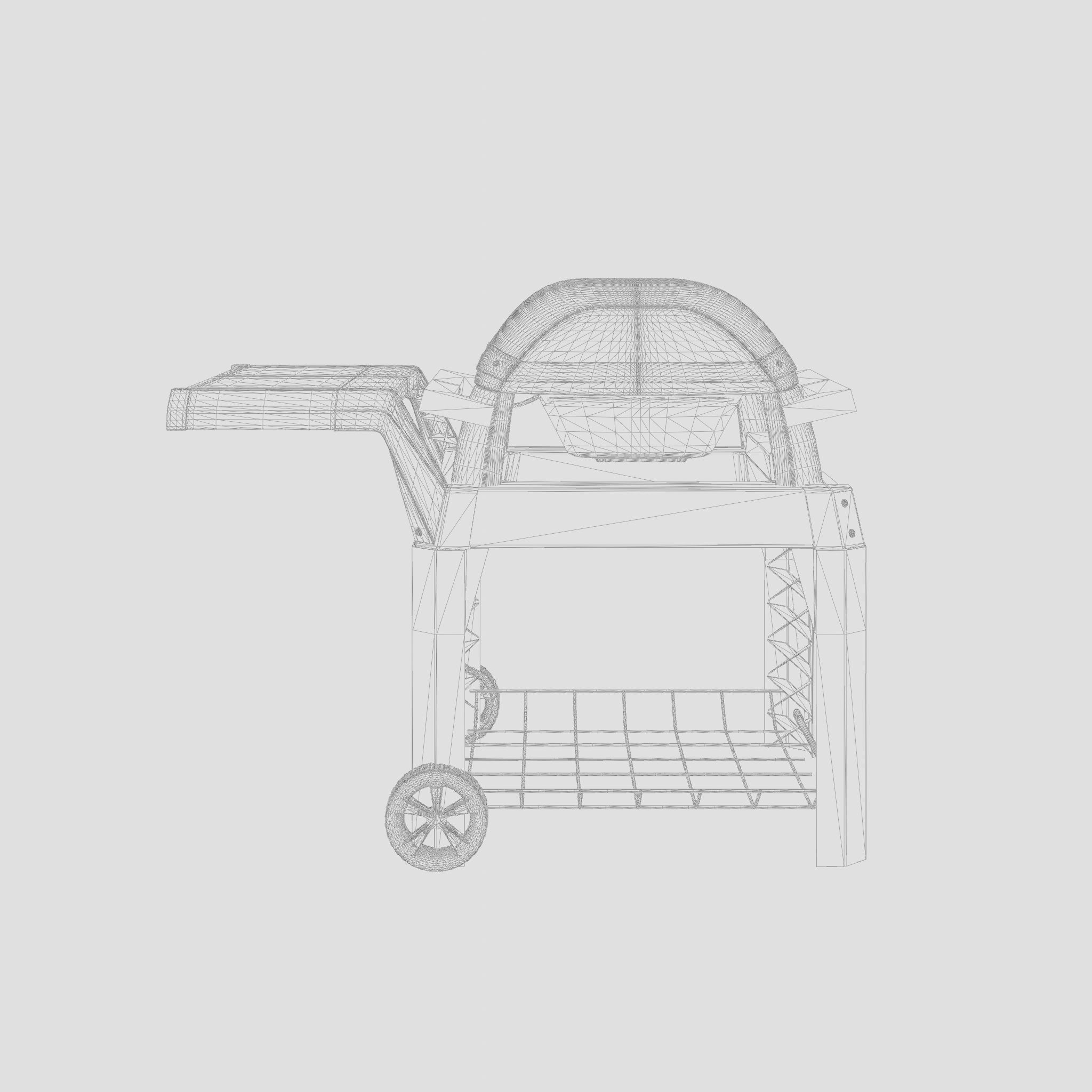 Pulse Barbecue and Grill 3D Model Low-poly 3D model_4