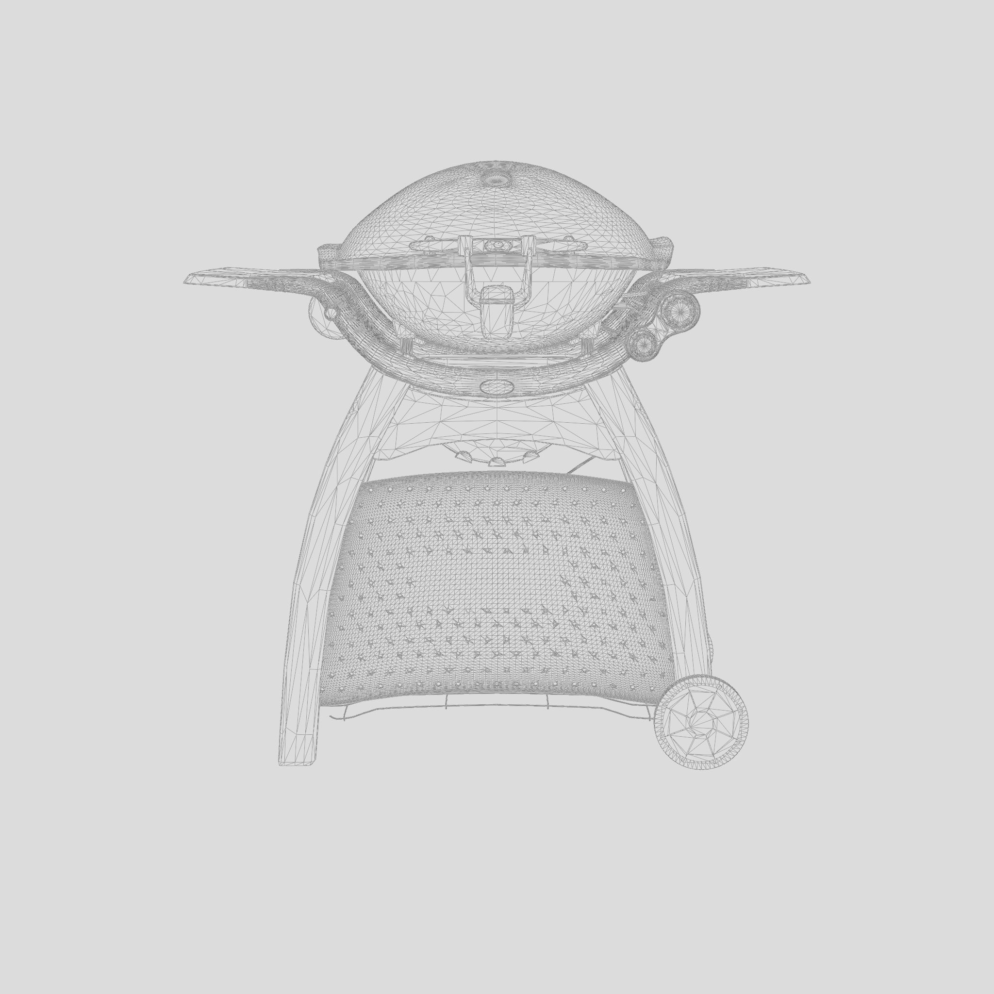 Weber Barbecue and Grill 3D Model Low-poly 3D model_7