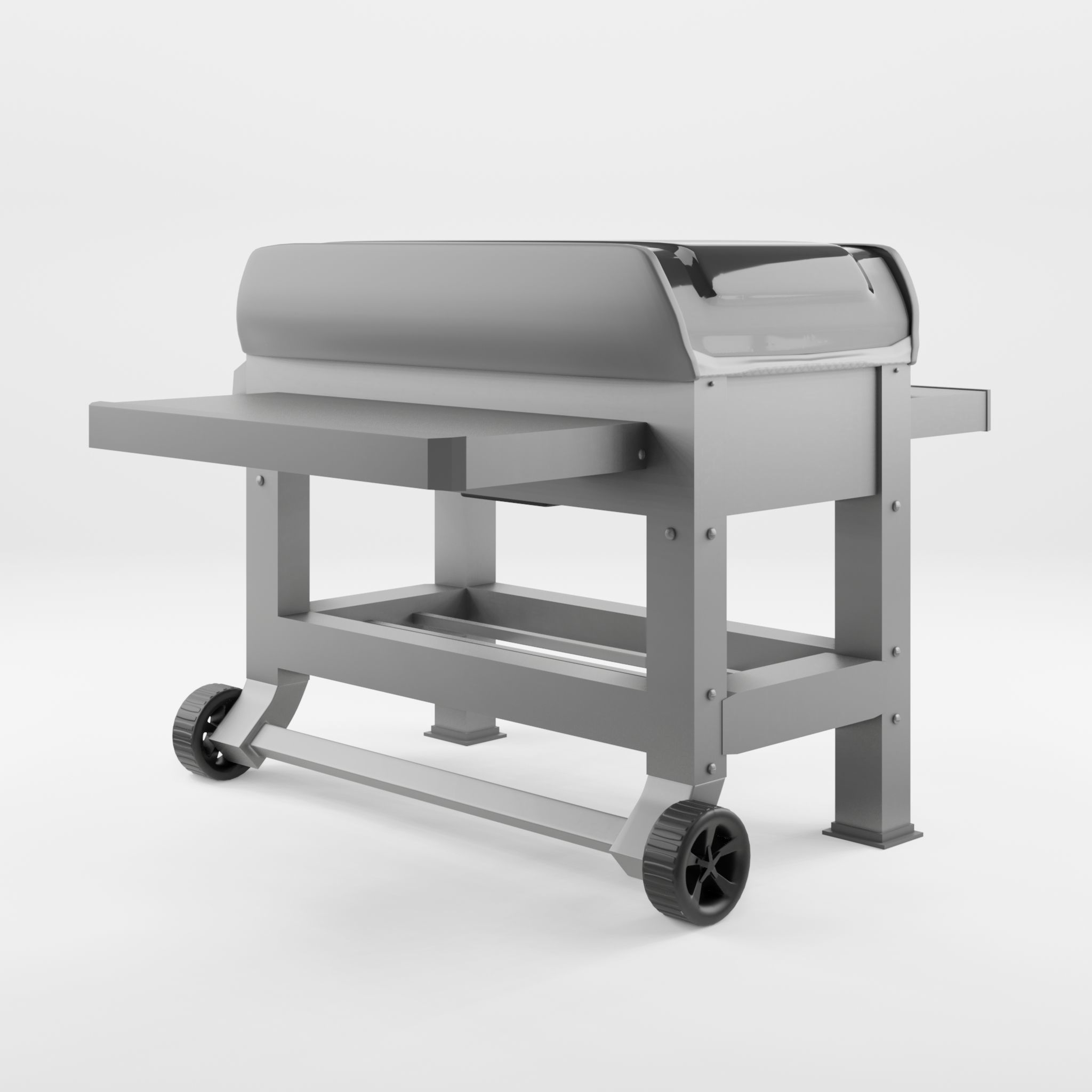 Spirit II Barbecue and Grill 3D Model Low-poly 3D model_1