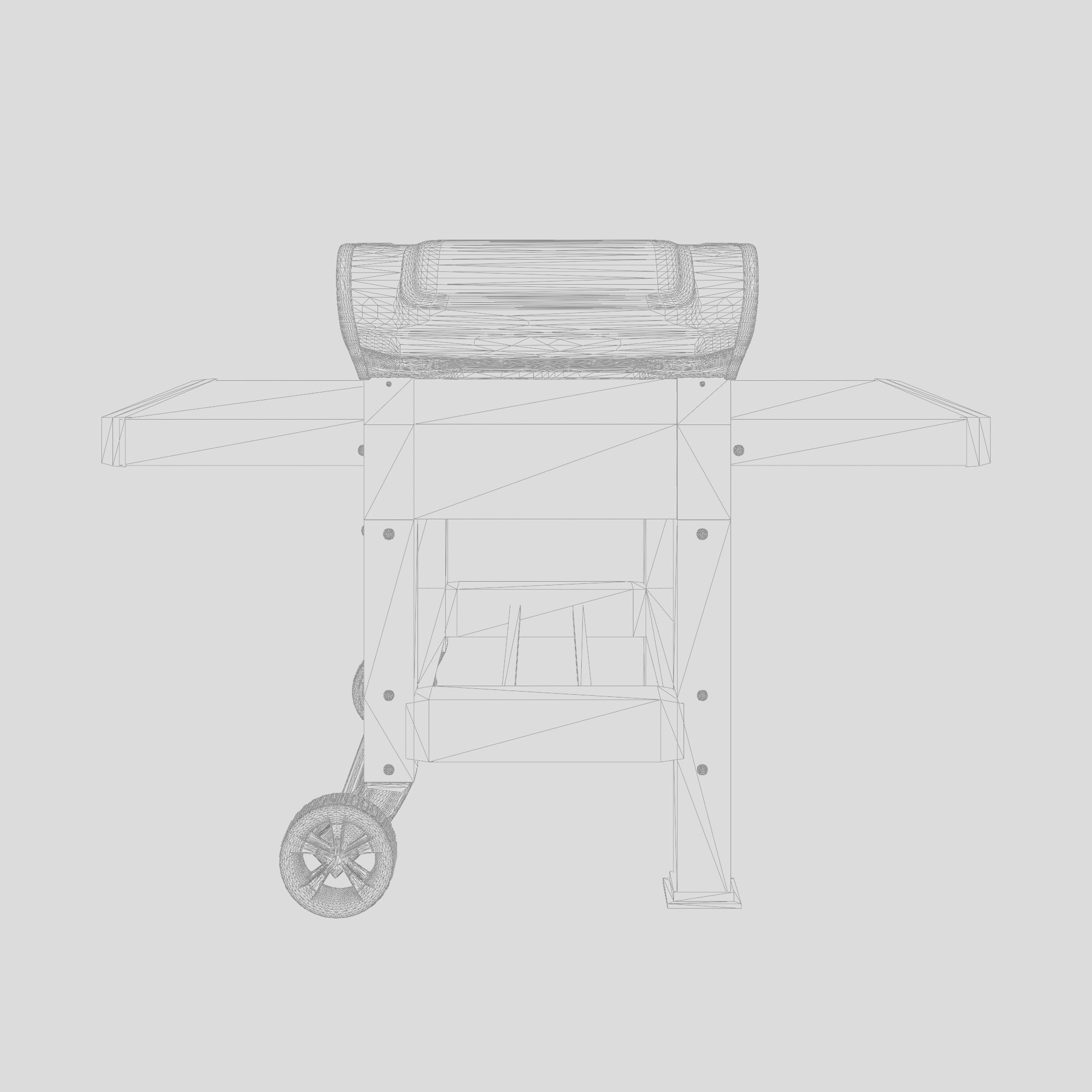 Spirit II Barbecue and Grill 3D Model Low-poly 3D model_4