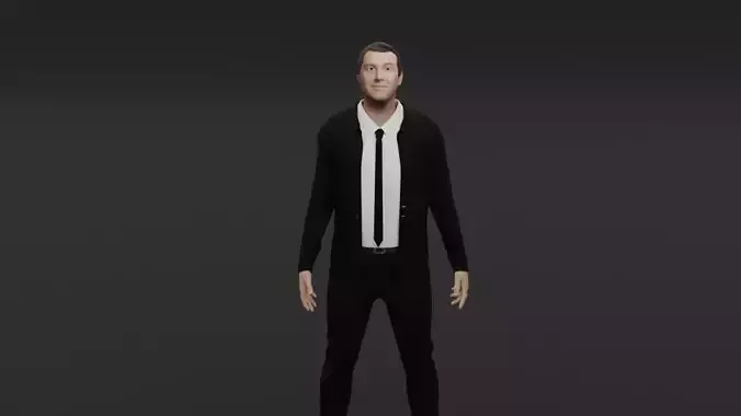 James Stewart Low-poly 3D model